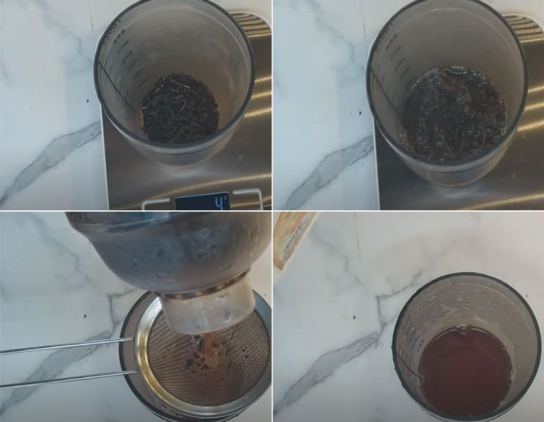 Cách pha trà sữa trái cây vị cam pha trà đen