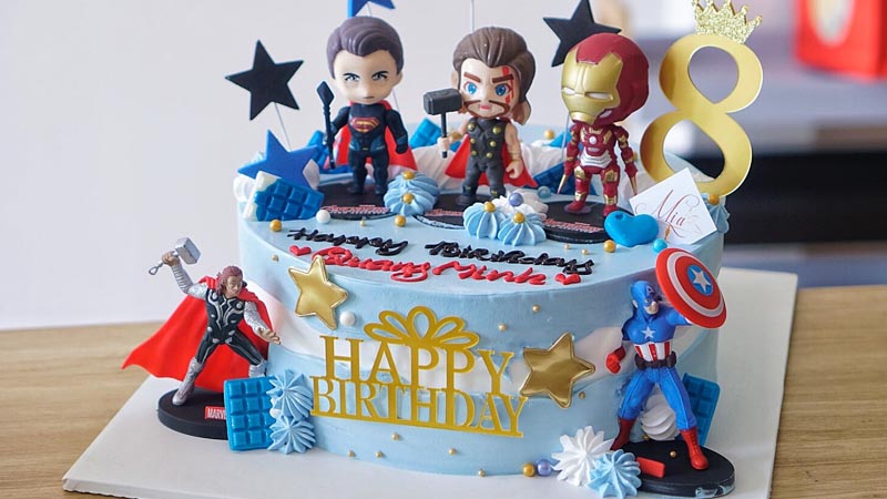 Bánh sinh nhật siêu anh hùng Marvel