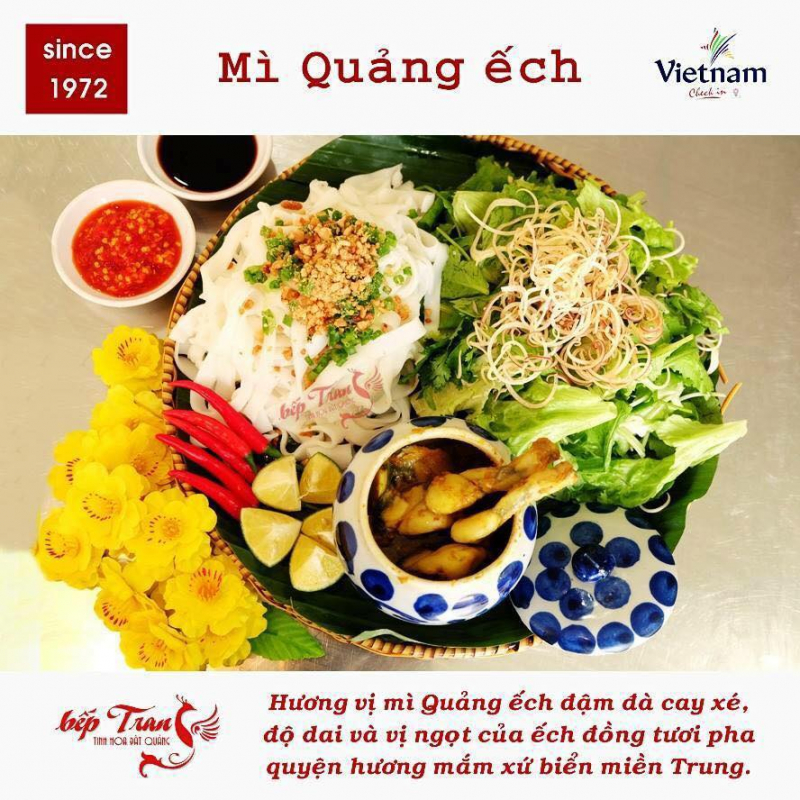 Món ăn làm chao đảo thúc khách khi đến Đà Nẵng - mỳ quảng ếch tại Bếp Trang